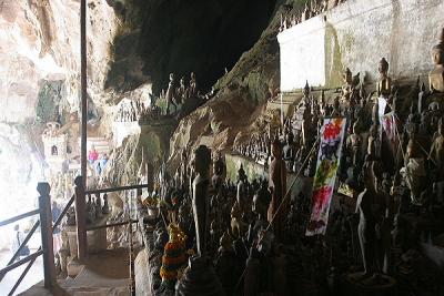 Lots and lots of Buddas at Tham Ting Cave
