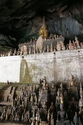 Hundreds of Buddas at Tham Ting Cave