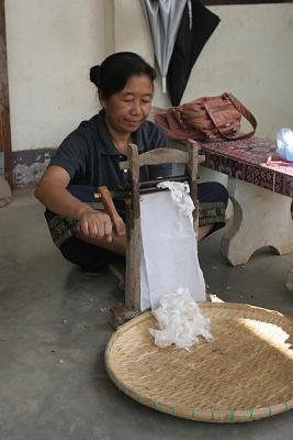 Silk squashing at Ban Phanom