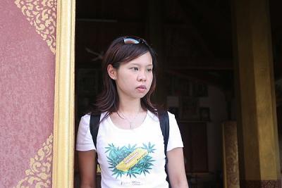 Joyce at Wat Saen