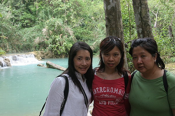 Jane, Joyce and Noon at Small Pool