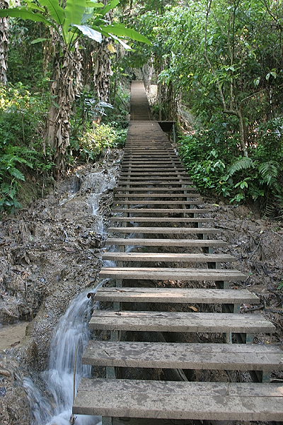 To the Top of Main Waterfall