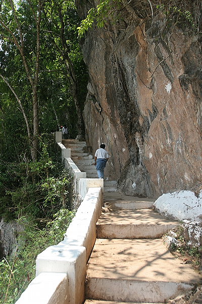 Stairs to Tham Phum Cave