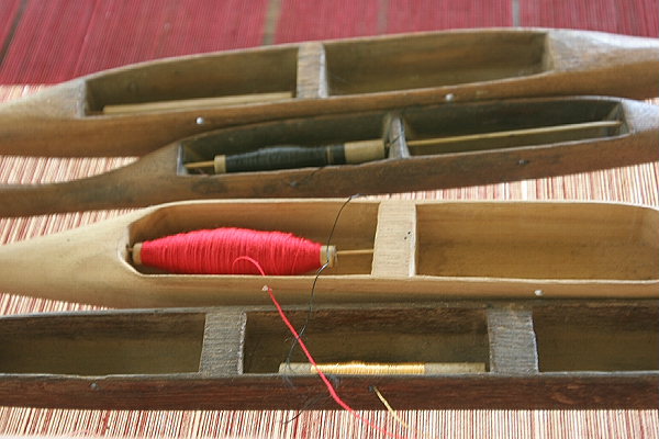 Silk weaving tools