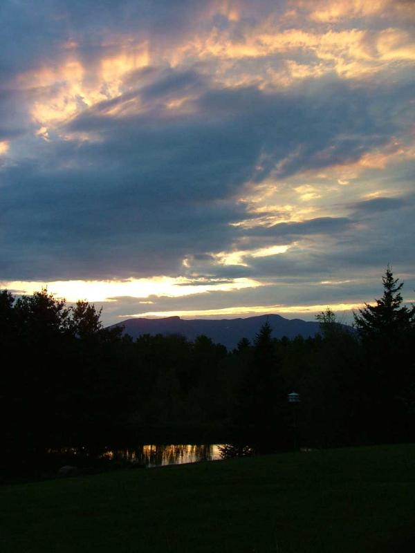 Spring Sunset Over Mount Mansfield