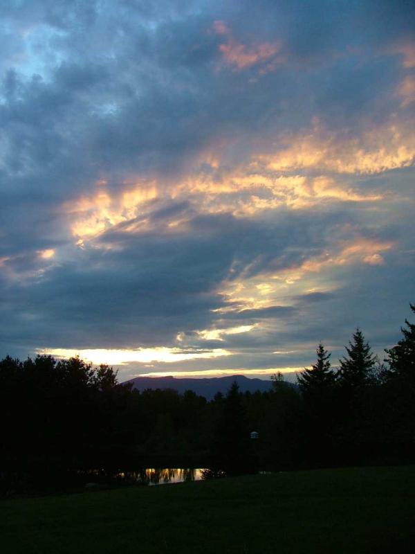 Blue Sunset Over Mount Mansfield