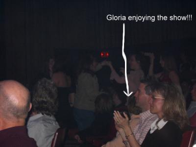 Gloria Hudson seems to be enjoying herself!!!