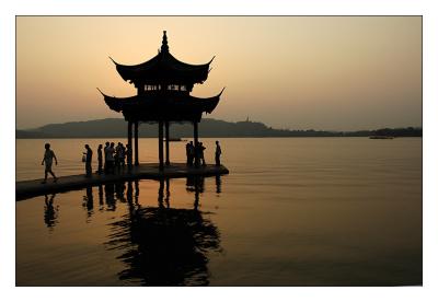 West Lake after sunset