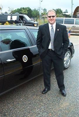 Kevin w/ Bush's Armored Limo