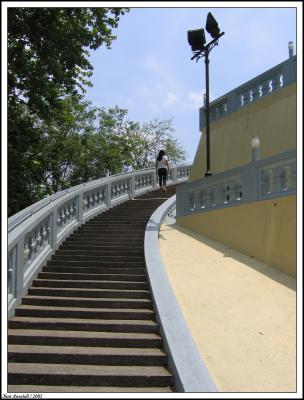 Stairs to Wat Saket