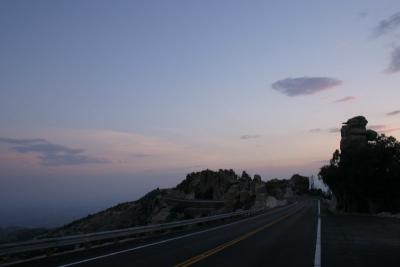 Mt Lemmon, Shot of Highway & Landscape