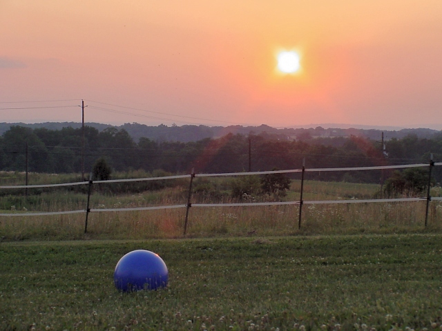 big blue ball