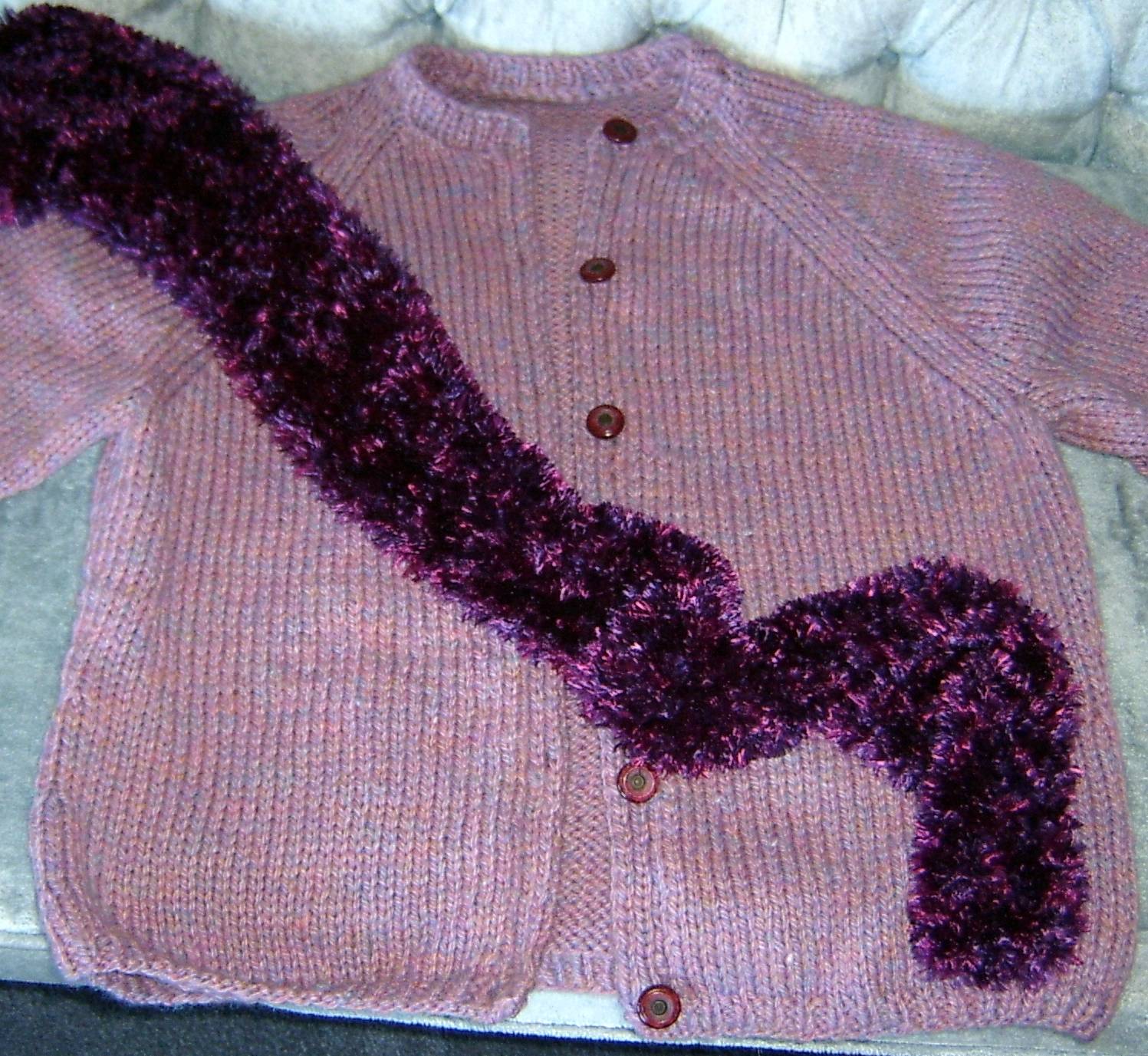 Cardigan with Scarf