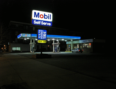 Mobil at Night