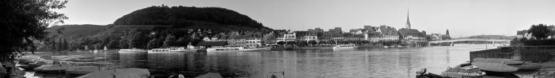 Watching the river flow at Stein am Rhein