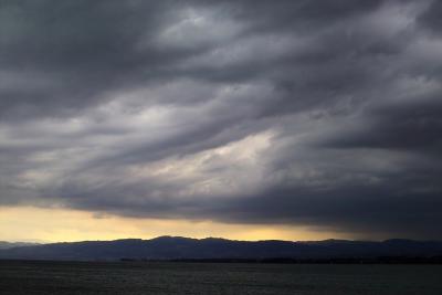 The Storm Gathering over Lake Constance