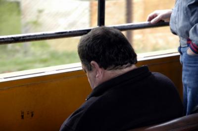 Garth taking in the impressive scenery on the Silverton railway