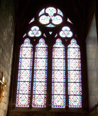 Notre Dame Stained Glass Window