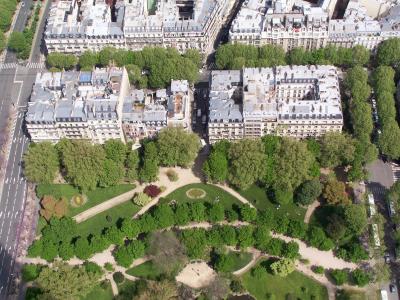 A long way down -- the view from the top of the Eiffel Tower
