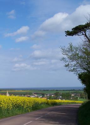 Approaching Normandy Coast