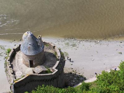 Looking down from Mont St. Michel