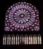 One of Notre Dames Magnificent Stained Glass Windows