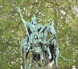 Statue Outside Notre Dame