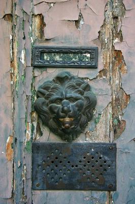 Distressed door detail