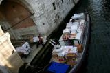 Unloading the supplies