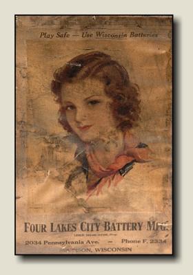 Four Lakes Battery Mfg. (Old Advertisement)