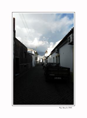 Moura's street late in the afternoon