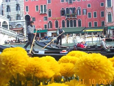 gondolas and flowers