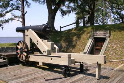 32 Pounder On Pivot, Fort McAllister