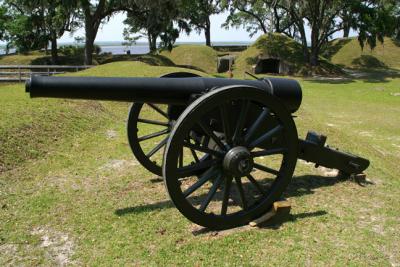 30 Pounder Parrott Gun On Iron Carriage, Fort McAllister