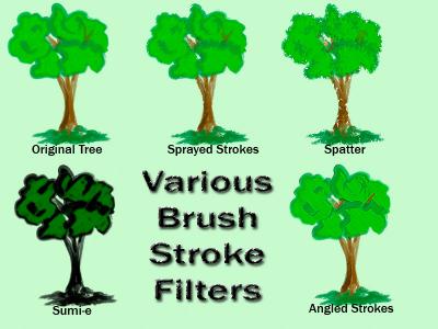 brush strokes