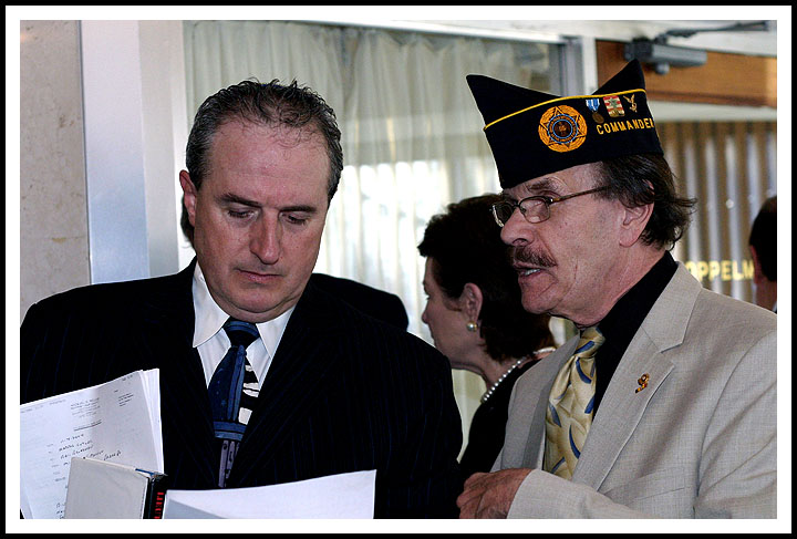 Serioius Business at the Brunch at the Jewish Community Center