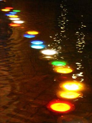 Tsim Sha Tsui - Cultural Centre - Lights from water