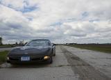 Corvette on Abandoned Road