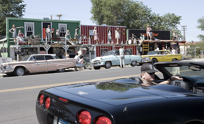 Tourists in Seligman