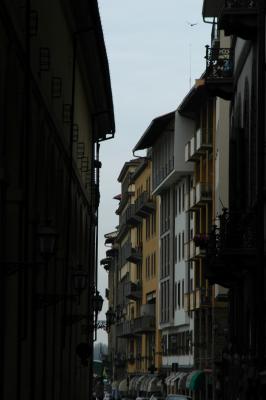 Streets in Florence around the Uffizi