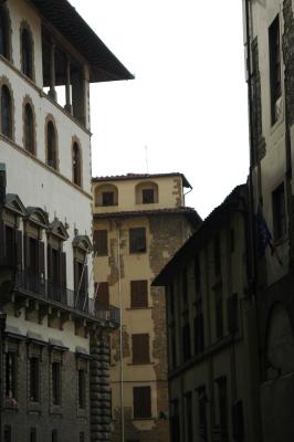 Streets in Florence around the Uffizi