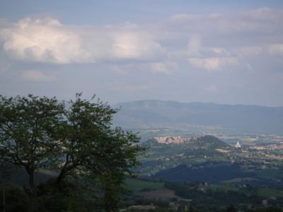 View from my room in Assisi