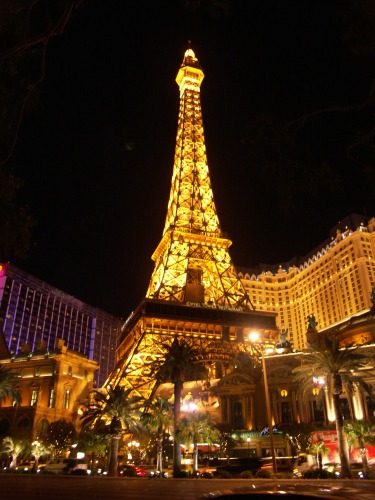 On the Strip in Las Vegas.