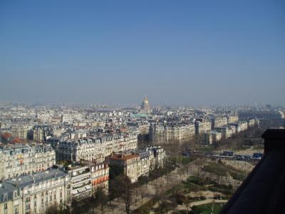 The dome from Hotel des Invalides in the distance