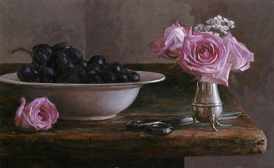 33 Roses and Grapes 10 x 16