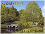 Great is the Lord slide from the Stourhead Pentecost series