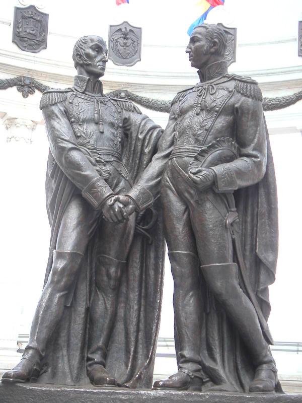 ...of Bolivar and San Martin