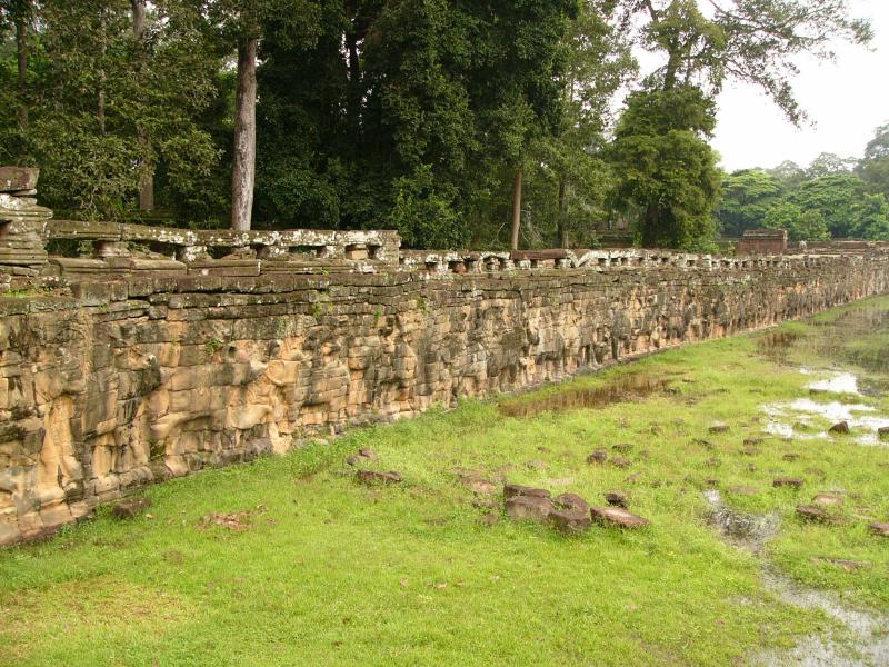 350m long Terrace of Elephants