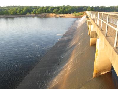 Spillway At Sunrise