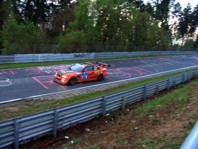 Red E46 on track.jpg